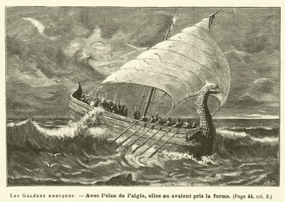 De greske byssene (gravering) av French School