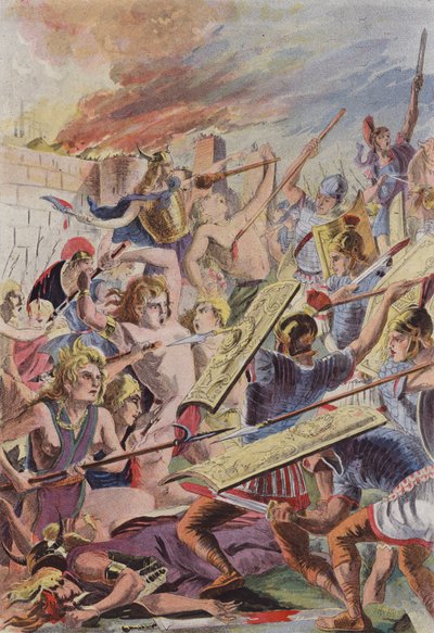 Gauloisene av Vercingetorix av French School