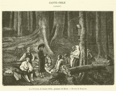 Pilegrimene fra Sainte-Odile (gravering) av French School