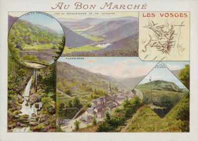 Vogesene, kart av French School