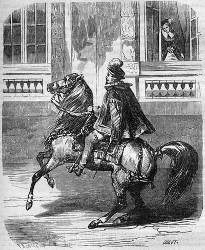 Les amours du king Henry II (1519-1559) et de Diane de Poitiers (1499-1566). engraving in “Histoire de la prostitution et de la debauche dans tous les peuples du globe depuis l