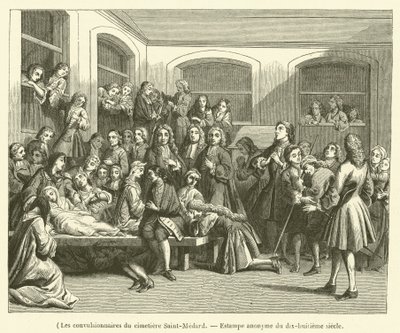 Kramper på Saint-Medard kirkegård (gravering) av French School