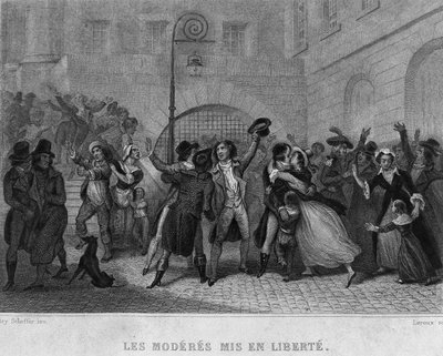 Moderater satt fri - i «French Revolution» av Thiers. 1800-tallet av French School