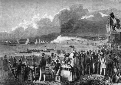Regattaene til Le Havre i 1857. av French School