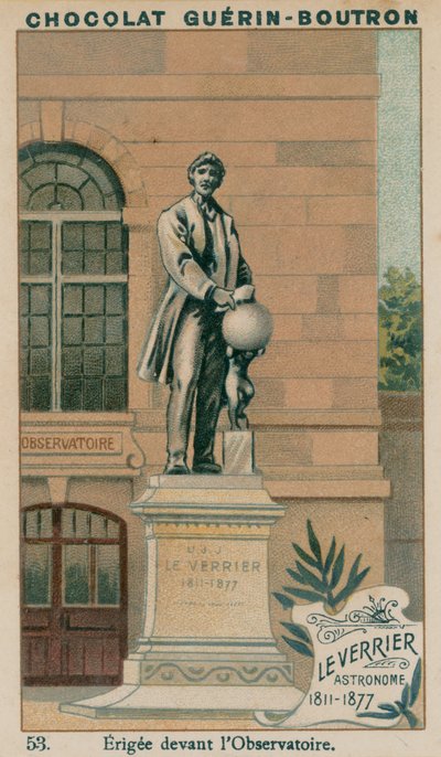 Leverrier, astronom, 1811-1877, reist foran observatoriet av French School