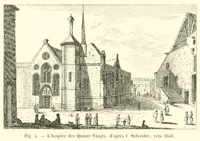 Quinze-Vingts hospits, etter I Sylvestre, rundt 1546 av French School