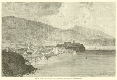 Øya Lipari (gravering) av French School