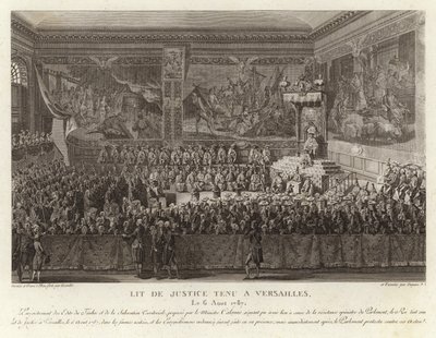 Lit de Justice holdt i Versailles av French School