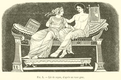 Daybed (gravering) av French School