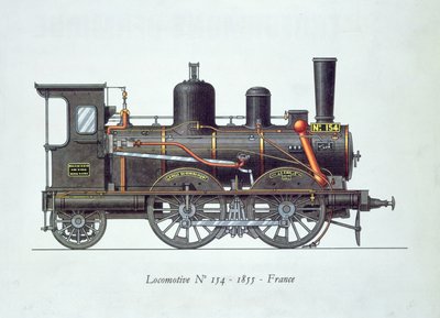 Lokomotiv nr.154, 1855 av French School