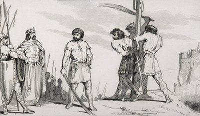 Lord Bodillon blir pisket etter å ha klaget over Childeric IIs (653-73) skatteøkning, fra 