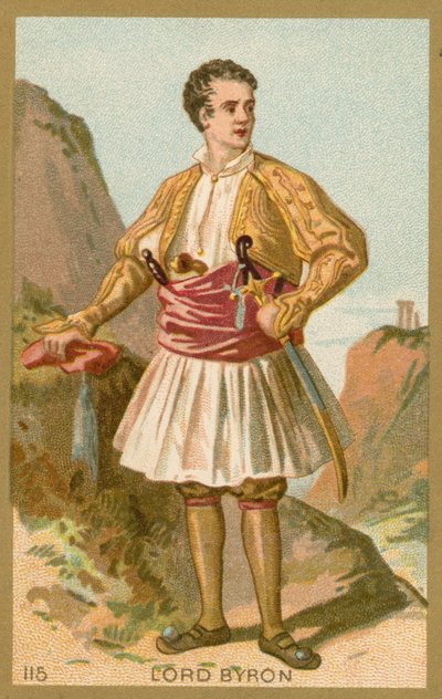 Lord Byron, engelsk poet av French School