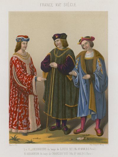 Lords of Louis XII og Lords of the time of Charles VIII av French School