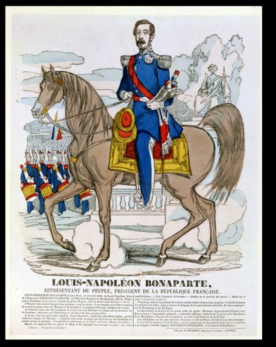 Louis-Napoleon Bonaparte (1808-73) fremtidige Napoleon III, 1849 av French School
