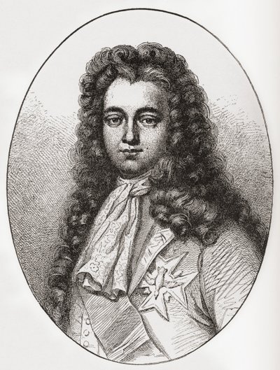 Louis François Marie Le Tellier Marquis of Barbezieux, 1668 1701. Fransk statsmann. Fra Les Heures Libres utgitt 1908. av French School