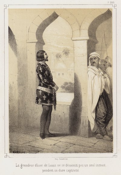 Louis IX av Frankrike i fangenskapet til egypterne av French School