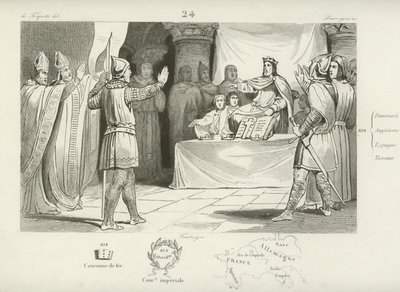 Louis I, kongen av frankerne og den hellige romerske keiseren av French School