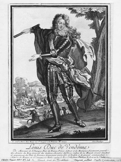 Louis Joseph de Bourbon, hertugen av Vendome, kjent som The Great Vendome av French School