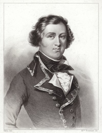 Louis Philippe av Orleans, hertug av Chartres, senere kong Louis Philippe I av Frankrike (gravering) av French School