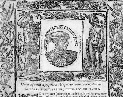 Louis VII den unge av French School