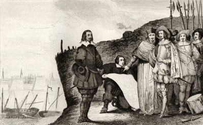 Louis XIII (1602-43) ved beleiringen av La Rochelle i oktober 1628, fra 