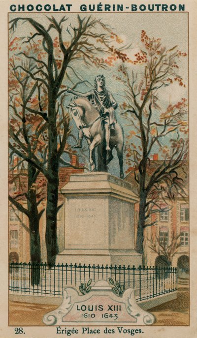 Louis XIII, 1610-1643, oppført Place des Vosges av French School