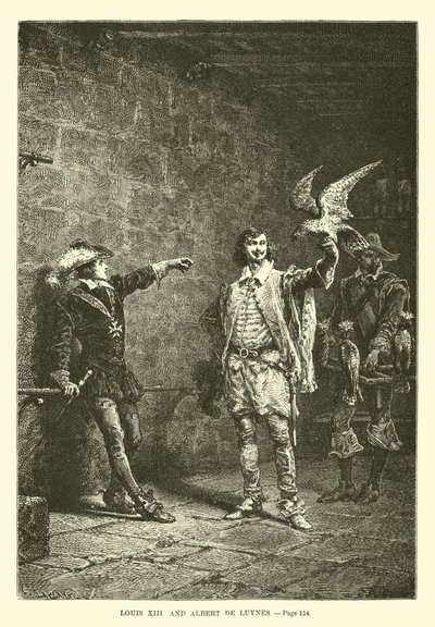 Louis XIII og Albert de Luynes av French School