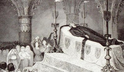 Ludvig XII (1462-1515) Folkets far på begravelsesbåren hans fra 
