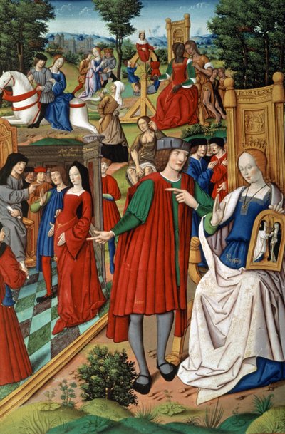 Ludvig XII og Anne av Bretagne av French School