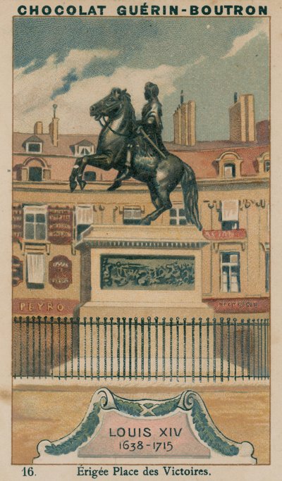 Louis XIV, 1638-1715, oppført Place des Victoires av French School