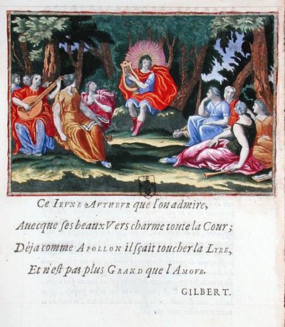 Louis XIV som Apollo med de ni musene, fra 