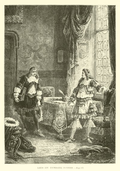 Louis XIV avskjediget Fouquet av French School