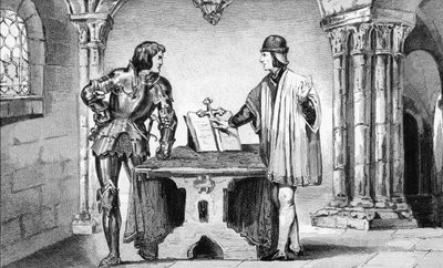 Louis XI (1423-83) holdt i husarrest av Karl den dristige (1433-77) fra 