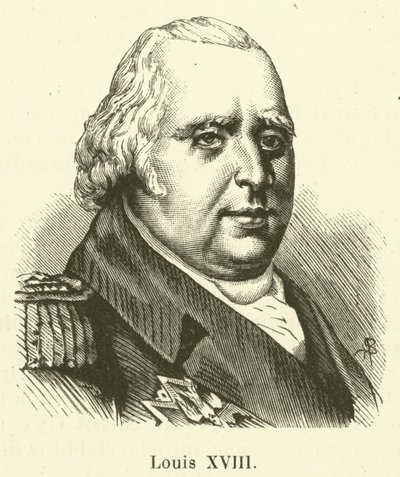 Louis XVIII (gravering) av French School