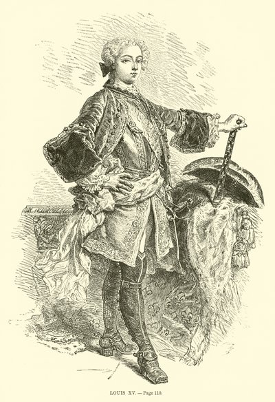 Ludvig XV av French School