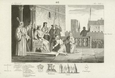 Louis X av Frankrike frigjør livegne, 1315 av French School