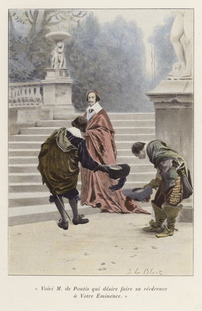 Louis de Pontis introduseres for kardinal Richelieu, 1600-tallet av French School