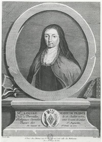 Louise-Marie av Frankrike (gravering) av French School
