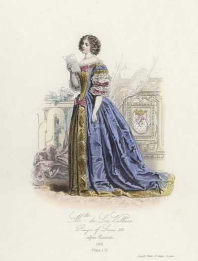 Louise de la Valliere, elskerinne til Louis XIV av Frankrike av French School