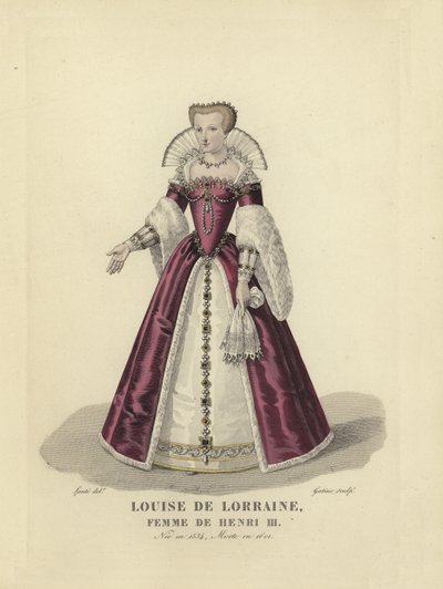 Louise av Lorraine, kone til kong Henry III av Frankrike av French School