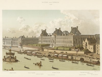 Louvre under Louis XV, 1739 av French School