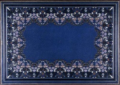 Nedre bokomslag med blomsterdesign, 1886 av French School