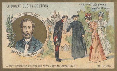 Ludovic Halevy (1834-1908), dramatiker, librettist av operetter og operaer, og fransk romanforfatter, forfatter av "L'abbe Constantin", roman (1882) av French School