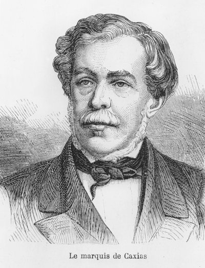 Luís Alves de Lima e Silva, hertug av Caxias (gravering) av French School