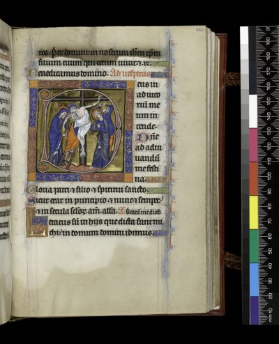 MS 300 f.220r, folio fra Psalter and Hours of Isabella of France, Paris, ca. 1265-70 av French School