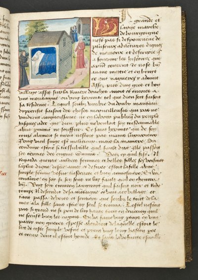 MS Hunter 252 030r-side fra Hundred New News, ca. 1461-62 av French School