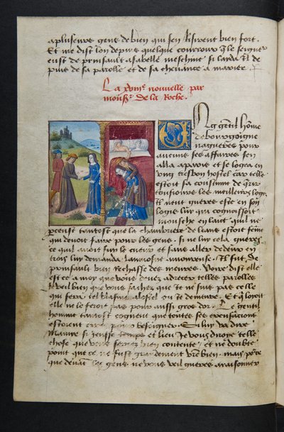 MS Hunter 252 038v Side fra Hundred New News, ca. 1461-62 av French School