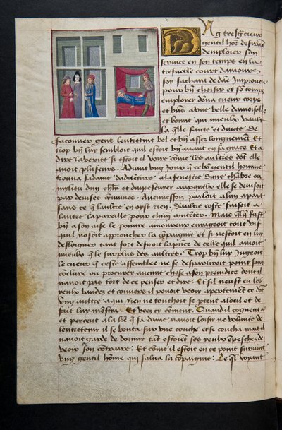 MS Hunter 252 089v Side fra Hundred New News, ca. 1461-62 av French School