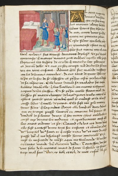 MS Hunter 252 116v Side fra Cent Nouvelles Nouvelles, ca. 1461-62 av French School