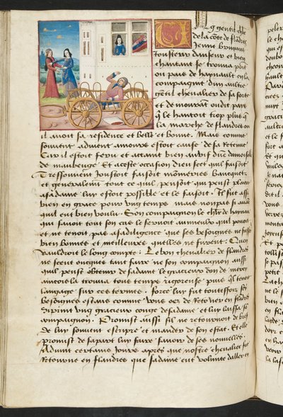 MS Hunter 252 122v Side fra Cent Nouvelles Nouvelles, ca. 1461-62 av French School